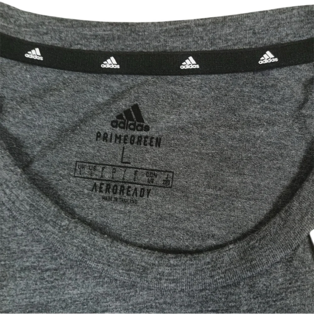 Adidas Heather Gray and White Color Aeroready T-Shirt - Size L